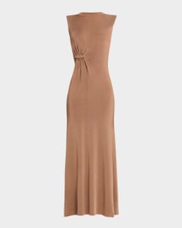 Ann Embroidered Satin Slip Dress | Neiman Marcus