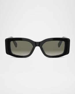 CELINE 3 Dots 51mm Square Sunglasses | Neiman Marcus