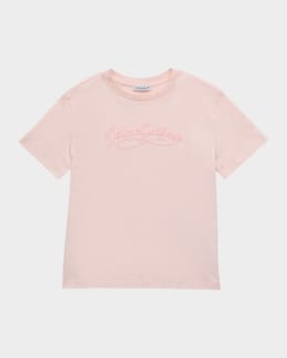 DOLCE＆GABBANA マヨリカ　Tシャツ レギンス　セットアップ　ピンク Dolce&Gabbana Girl's Majolica-Print Cropped T-Shirt, Size 8-14