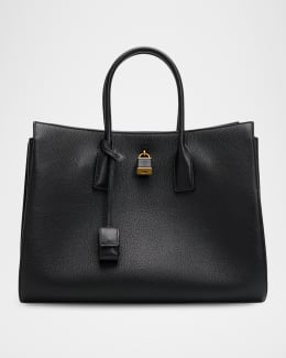 Saint Laurent College Medium Flap YSL Top Handle Bag in Quilted