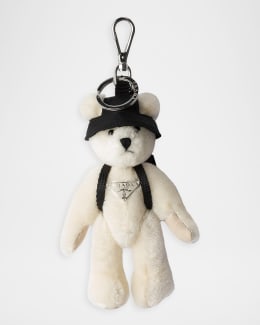 Prada Robot Saffiano Leather Keychain Bag Charm | Neiman Marcus