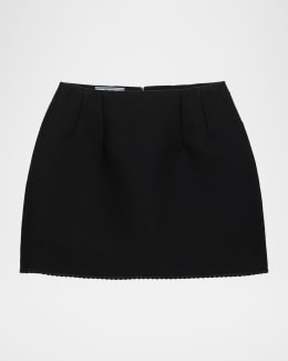 Prada Kid Mohair Mini Skirt | Neiman Marcus