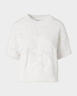Akris punto Merino Wool Rib Collared Cardigan | Neiman Marcus