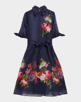 Rickie Freeman for Teri Jon Floral-Embroidered Illusion Tulle Gown | Neiman  Marcus