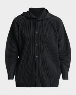 Homme Plisse Issey Miyake Men's Monthly Colors Pleated Cardigan
