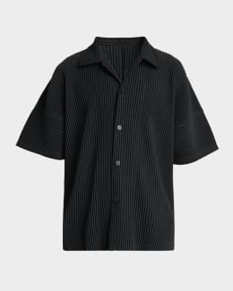 Homme Plisse Issey Miyake Men's Monthly Colors Pleated Snap-Front