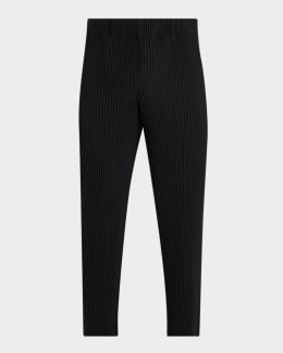 Homme Plisse Issey Miyake Men's Pleated Straight-Leg Pants