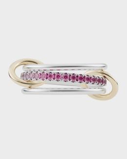 Spinelli Kilcollin Solarium MX Silver and Gold 3-Link Ring