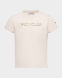 Moncler Girl's Logo Embroidered T-Shirt, Size 12M-3 | Neiman Marcus