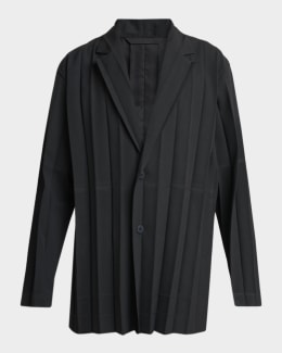 Men's Pleated Single-Breasted Sport Coat | Neiman Marcus