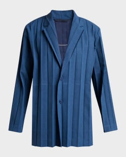 Men's Pleated Basics Jacket | Neiman Marcus