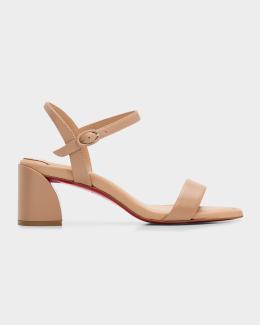 Christian Louboutin 100mm Miss Z Tie-Dye Patent Leather Sandals