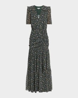 Veronica Beard Anna Stripe Sleeveless Maxi Dress | Neiman Marcus