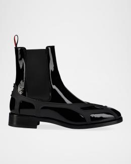 Christian Louboutin Men's Alpinosol Lug Sole Chelsea Boots