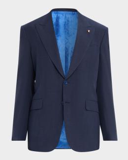 Peter Millar Men's Excursionist Wool-Silk Blazer | Neiman Marcus