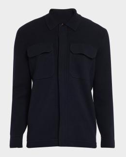 dunhill Men's Superfine Cashmere Quarter-Zip Sweater | Neiman Marcus