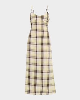 Retrofete Leilani Embroidered A-Line Midi Dress | Neiman Marcus