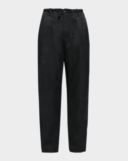 Dries Van Noten Men's Panvel Straight-Leg Cotton-Wool Pants