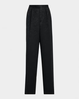 Dries Van Noten Men's Preaches Nylon Blend Belted Wide-Leg Pants