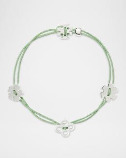Tory Burch Clover Cord Bracelet, Pink | Neiman Marcus display picture 3