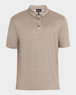 Giorgio Armani Men's Tipped Polo Shirt | Neiman Marcus
