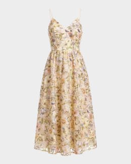open lace back dress Janis Cotton Eyelet Tie Front Coverup Maxi Dress in white main image 0