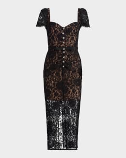 dress with lace leggings RUCHED MINI DRESS WITH LACE LEGGINGS main image 1