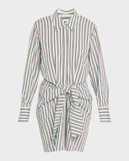 alc dion striped mini dress A.L.C. Women's Dion Dress - Purple - Size 12