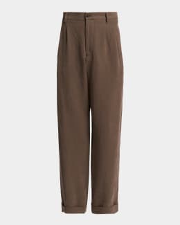 Giorgio Armani Men's Wool 5-Pocket Pants | Neiman Marcus
