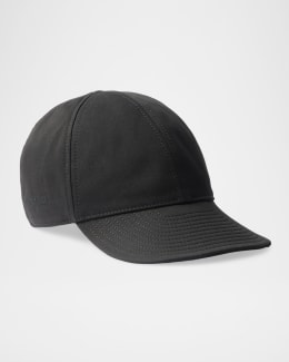 Prada Cotton Drawstring-Tie Baseball Cap | Neiman Marcus