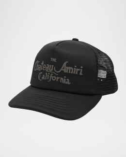 帽子 25FW AMIRI MA CREST TRUCKER HAT / BLK AMIRI - MA Crest Trucker Hat in Black | MARAIS