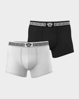 Versace Men's Medusa La Greca 3-Pack Trunk Briefs | Neiman Marcus