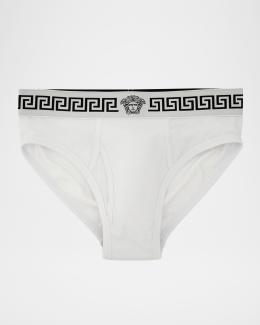 Versace Men's Medusa La Greca 2-Pack Briefs | Neiman Marcus