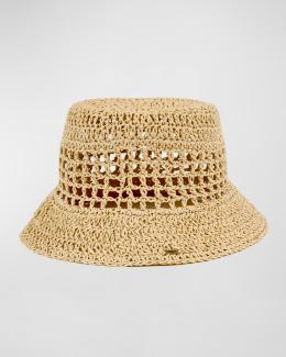 rag & bone Jade Raffia Bucket Hat | Neiman Marcus