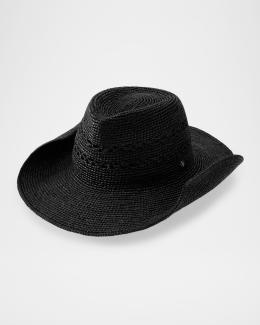 Helen Kaminski Madison Raffia Cowboy Fedora | Neiman Marcus