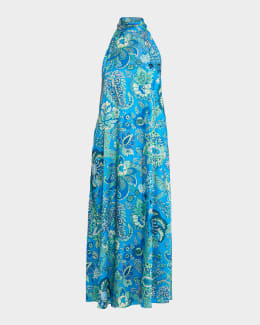 chinese dress ladies alice + olivia Women's Arista Sleeveless Cross Back Pleat Maxi Dress,  Solstice, Purple, 0 at Amazon Women's Clothing store