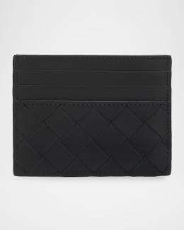 Givenchy Men's Leather V-Cut Card Holder | Neiman Marcus