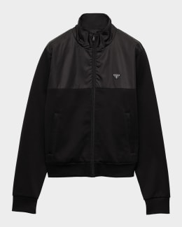 PRADA ジャケット Prada Men's Zip-Front Technical Jacket | Neiman Marcus
