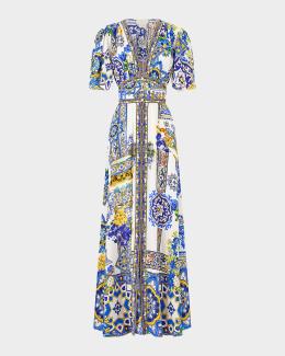 valletta bustier midi dress Valletta Strapless Embroidered Dress
