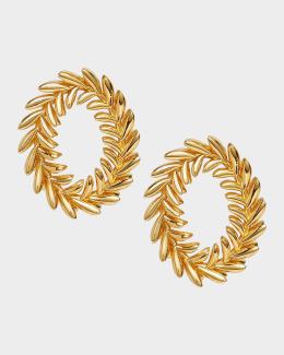 Lele Sadoughi Gold Beaded Knot Headband with Stud Embellishments Lele Sadoughi Knotted Venus Embellished Headband | Neiman Marcus main image 4