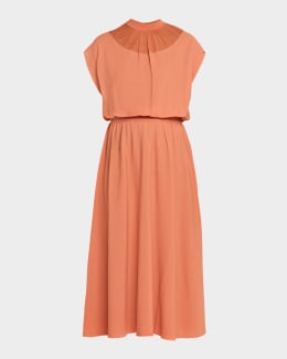 strapless open back dress Elegant One Shoulder Burnt Orange Ruffle Mermaid Long Prom Dress, PD36 –  AlineBridal main image 0