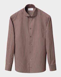 Eton Men's Slim Fit Textured Twill Dress Shirt | Neiman Marcus
