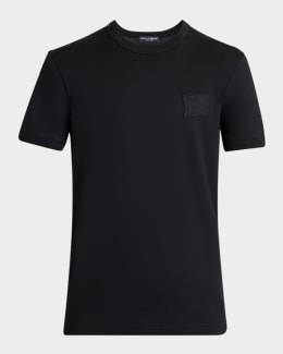 Dolce&Gabbana Men's DG Script Logo Crewneck T-Shirt | Neiman Marcus