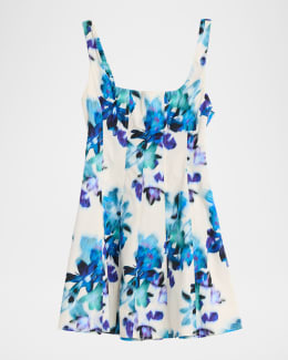 Christopher Esber Iris Floating Lace Mini Dress | Neiman Marcus