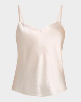 Veronica Beard Johanan Lace-Trim Silk Camisole | Neiman Marcus