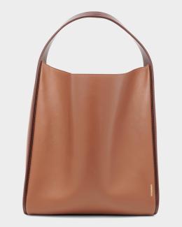 Jil Sander Tangle Knot-Embellished Shopping Tote Bag | Neiman Marcus