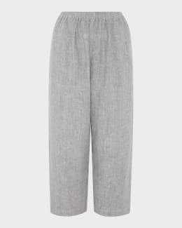 Loewe x Paula's Ibiza Cropped Wide-Leg Pants | Neiman Marcus