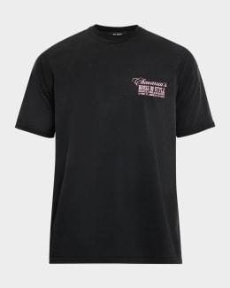 Willy Chavarria Men's Chavarria Tattoos Cotton Boxy Fit T-Shirt