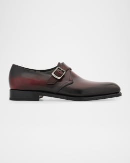 Ralph Lauren Purple Label Men's Darnell II Leather Monk-Strap