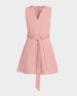 Tanya Taylor Vivien Cotton Stripe Spaghetti-Strap Midi Dress | Neiman Marcus